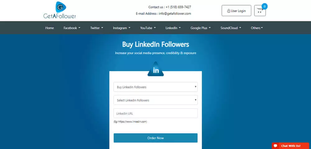Buy LinkedIn Followers Getafollower